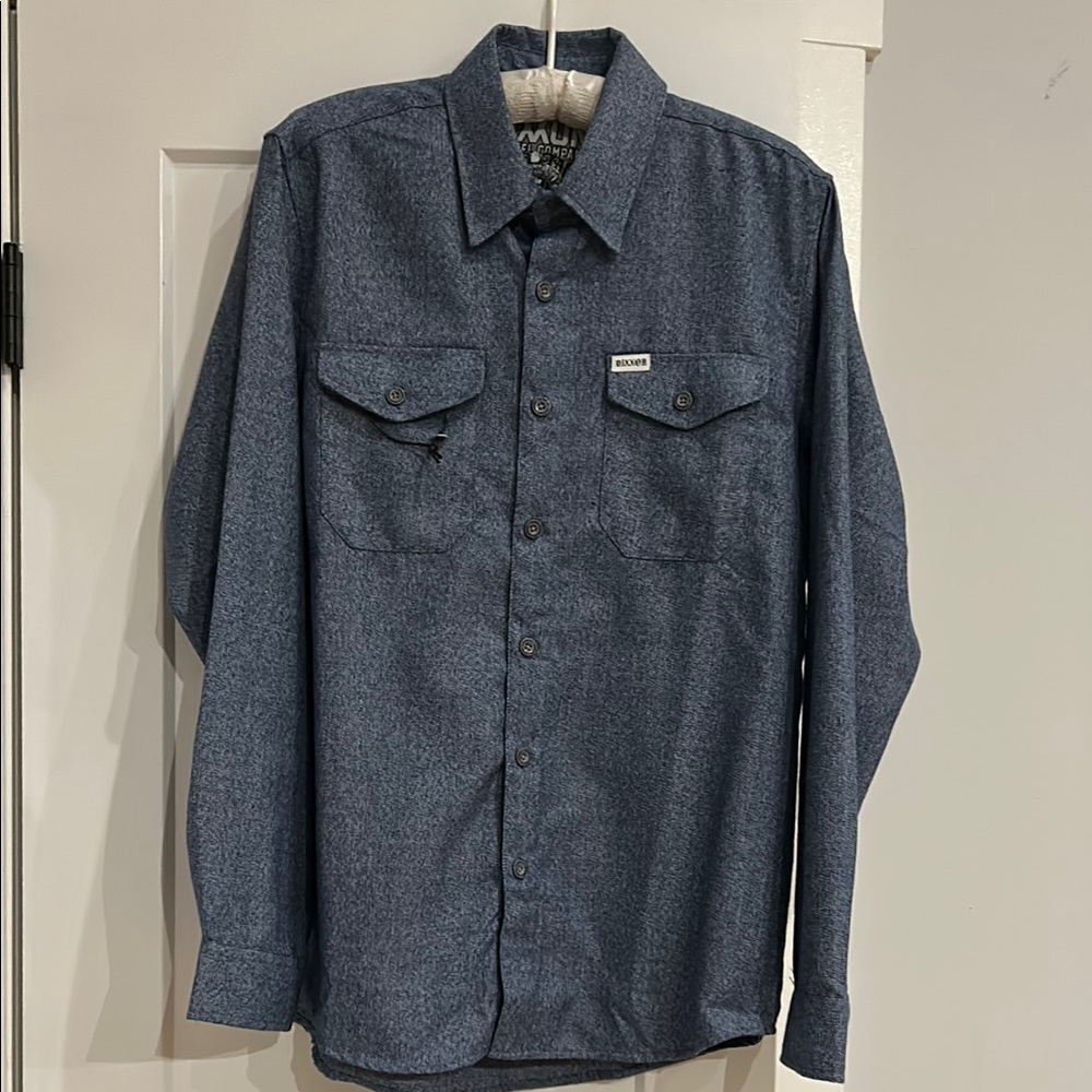 Blue Button-Up Shirt